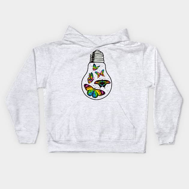 The butterfly effect Kids Hoodie by Dawaly